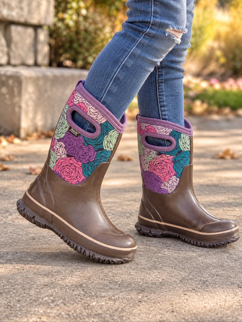 BOGS K Classic Rosey Boots Size 12